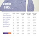 Talla Camisa para chica