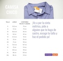 Talla Camisa para chico